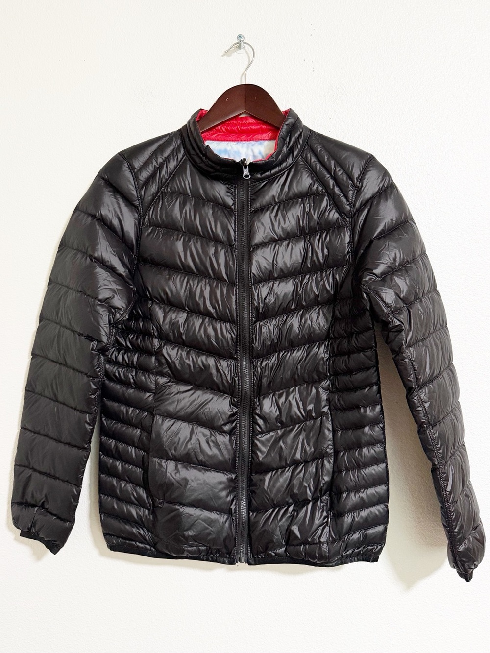 NEW Cherry Chick Reversible Packable Down Puffer Jacket